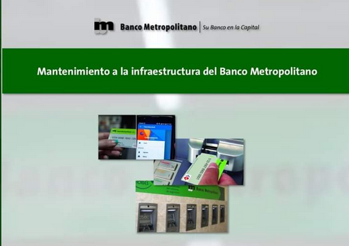 Imagen relacionada con la noticia :Banco metropolitano informa